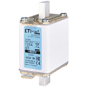 Zekering NH00 gS 80A/800V VVE=3