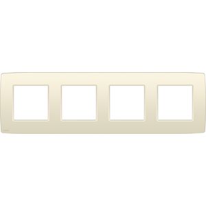 4-voudig afdekplaat hoh 71mm Original cream