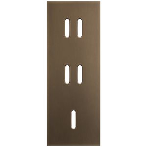 3-voudige afdekplaat Verticaal 71mm centerafstand voor twee tweev