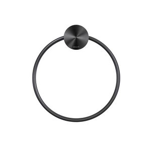 Handdoekring metal black OPAL