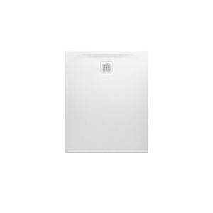 Douchevloer 1100x900mm rechthoekig wit Marbond composiet afvoer aan  zijde