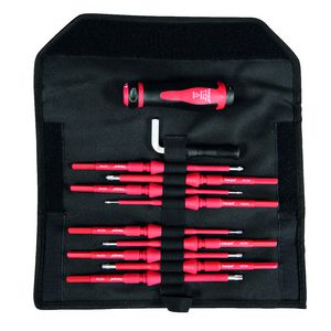 Draaimomentschroevendraaierset 11-delig  wisselklingen VarioTQ 1000V VDE Tx 0,5-3,5Nm