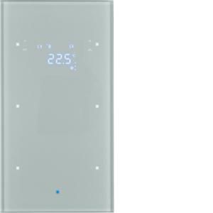 Tastsensor KNX-touch therm. 2-v berker TS Sensor glas alu