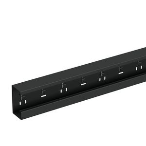Wandgoot U-130/72 L=2.5m WGX zwart RAL9017
