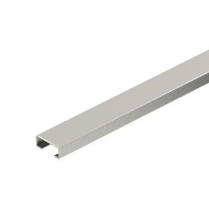 Lengte a 2m. profielrail gesloten sleufbreedte 11mm 20x8mm rvs