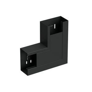 Verticaal hoekstuk wandgoot +D LSU-130/72 WGX zwart RAL9017