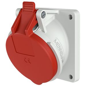 Inbouwwandcontactdoos 16A 5-polig  6H 400V IP44 schuin
