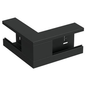 Buitenhoekstuk +D YH-130/72 WGX zwart RAL9017