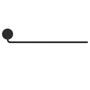 Handdoekrek 1 arm Black OPAL