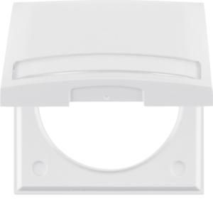 Afdekraam 1-v met klapdeksel en tekstv. berker Integro