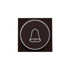 Afwerkingsset doorschijnende ring/belsymbool 6A d.brown c.