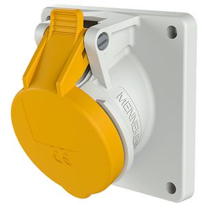 Inbouwwandcontactdoos 16A 3-polig  4H 110V IP44 schuin