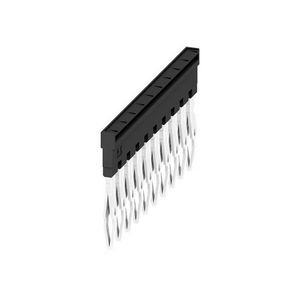 Dwarsverbinder (terminal) Plugged zwart 24 A p: 10, VVE=20