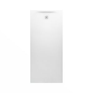 Douchevloer 1800x800mm rechthoekig wit Marbond composiet afvoer aan korte zijde