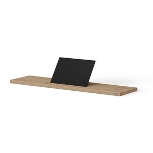 Wooden badplank 880mm massief eiken old grey mat zwart