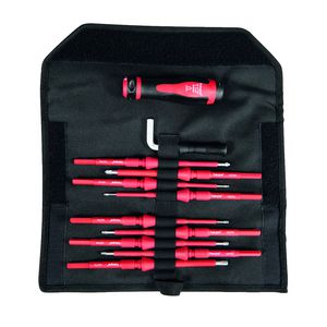 Draaimomentschroevendraaierset 11-delig  wisselklingen VarioTQ 1000V VDE Tx+Hex 0.5-3.5 Nm