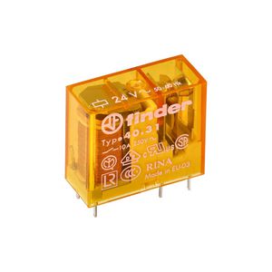 Schakelrelais 1 wisselcontact 10A 24V AC serie 40