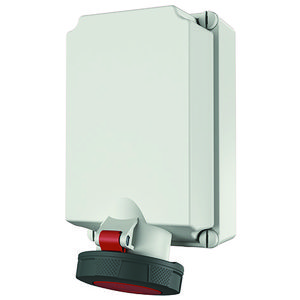 Wandcontactdoos 63A 5-polig  6H 400V IP67 5519A
