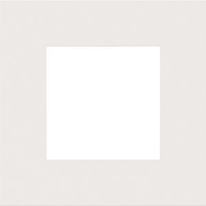 Enkelvoudige afdekplaat Pure steel white