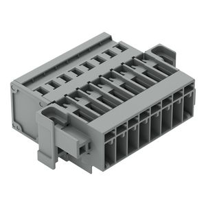 1-draads male steker CAGE CLAMP 4mm² grijs VVE=25