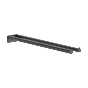 AddStoris S 2-lids handdoekrek Brushed Black Chrome