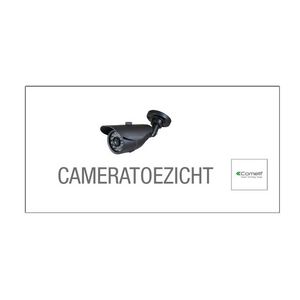 Sticker Let op camera beveiliging Nederlands