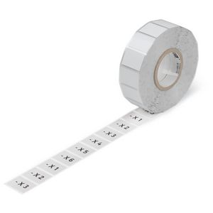 Schakelaarschildjes 22 x 22 mm zilverkleurig 210-847