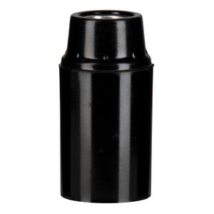 Lamphouder Bakelite plain E14 zwart VVE=10