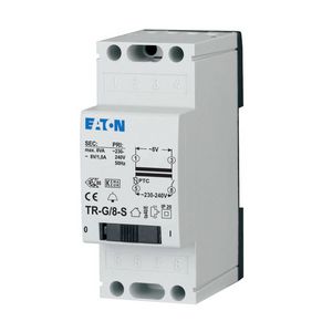 Beltransformator TR, 240VAC / 8VAC, 1 A, 2TE, met schakelaar Eaton