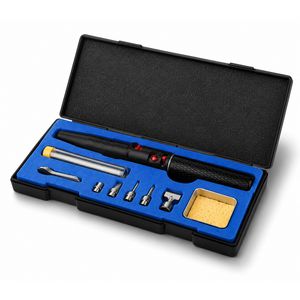 Complete gassoldeer set met toebehoren met piezo ontsteker