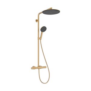 Showerpipe 300 1 straalsoort Ecostat element Raindance Alive S Puro Brushed Bronze