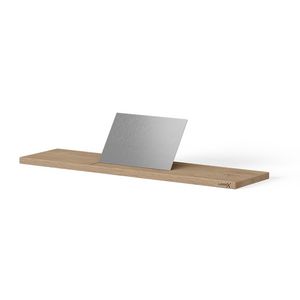 Wooden badplank 880mm massief eiken old grey geborsteld RVS
