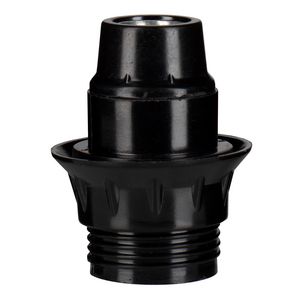 Lamphouder Bakelite threaded E14 ring zwart VVE=10
