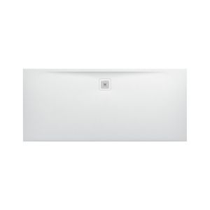 Douchevloer 1800x800mm rechthoekig wit Marbond composiet afvoer aan lange zijde
