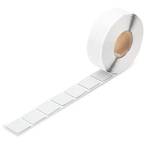 Schakelaarschildjes 27 x 27 mm zilverkleurig 210-848