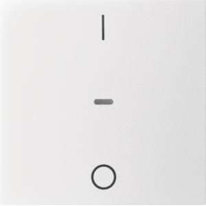 Drukknopmodule afdekking 1-v I/O berker S.1/B.3/B.7 polarwit