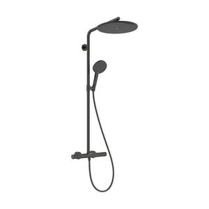 Showerpipe 300 1 straalsoort Ecostat element Raindance Alive S Puro Brushed Black Chrome