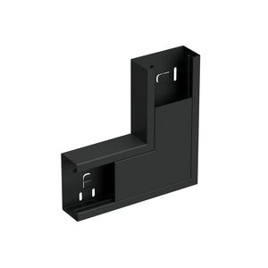 Verticaal hoekstuk wandgoot +D LSU-170/65 WGX zwart RAL9017