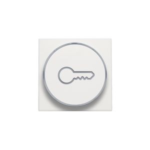 Afwerkingsset doorschijnende ring sleutelsymb. 6A white