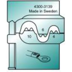 Inzetmatrijs MTF ongeisol Perskabelschoenen 4,0-10mm²