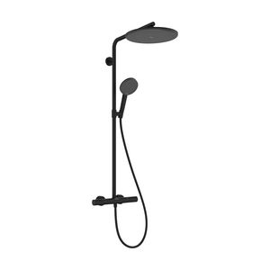 Showerpipe 300 1 straalsoort Ecostat element Raindance Alive S Puro mat zwart