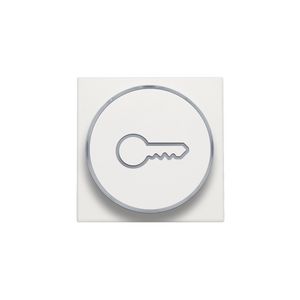 Afwerkingsset doorschijnende ring sleutelsymb. 6A white