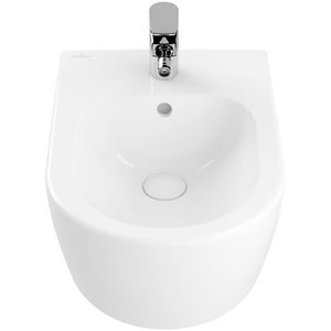 Avento bidet 370x530mm wit alpin met overloop