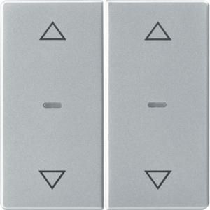 Drukknopmodule afdekking 2-v pijlsymbool berker Q.1/Q.3/Q.7