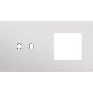 Afdekplaat 2-voud horiz. 71mm centerafst. 155-57807