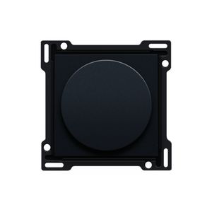 Afwerkingsset draaiknopdimmer/snelh.reg. incl. draaikn black