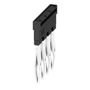 Dwarsverbinder (terminal) Plugged zwart 24 A p: 4 VVE=60