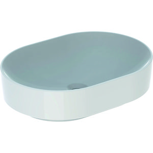 VariForm opzetwastafel ellipsvormig 55x40cm zonder overloop wit