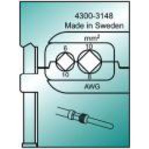 Inzetmatrijs MTF voor kontaktpennen (harting) 6mm² & 10mm²