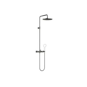 TARA Showerpipe z.handdouche 300mm Dark Platinum gebors.